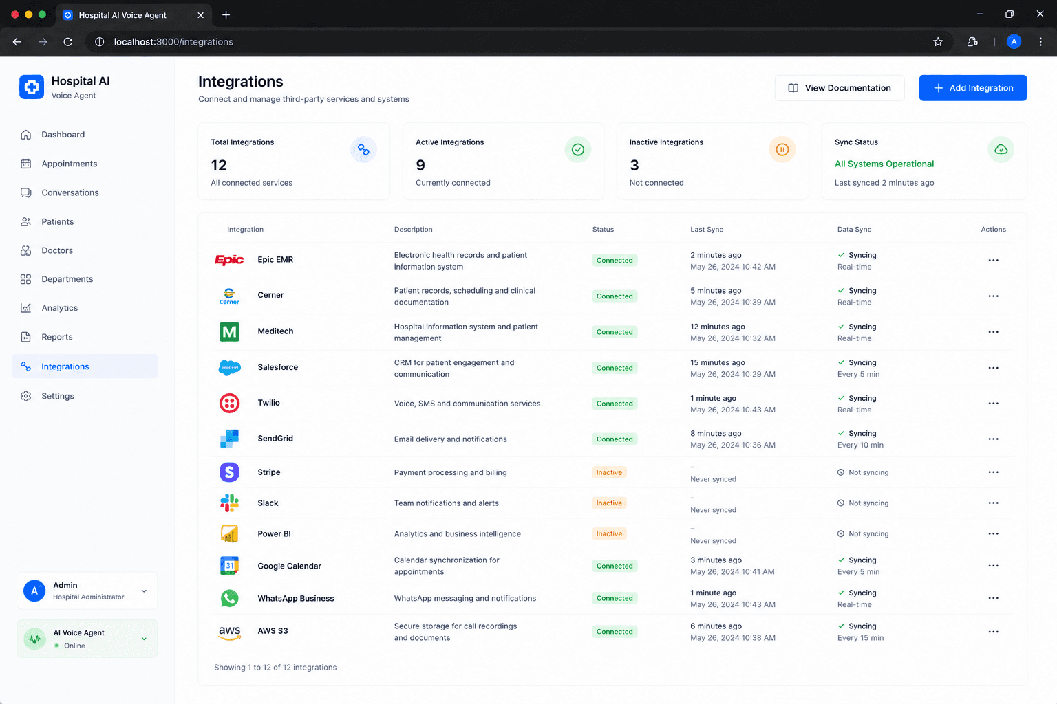 Hospital Appointment AI Agent